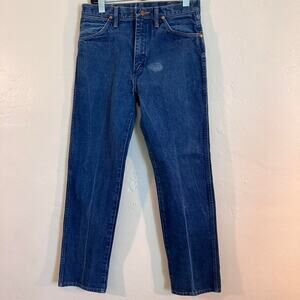 Vintage 80s Wrangler Denim Blue Jeans Cowboy Western Workwear